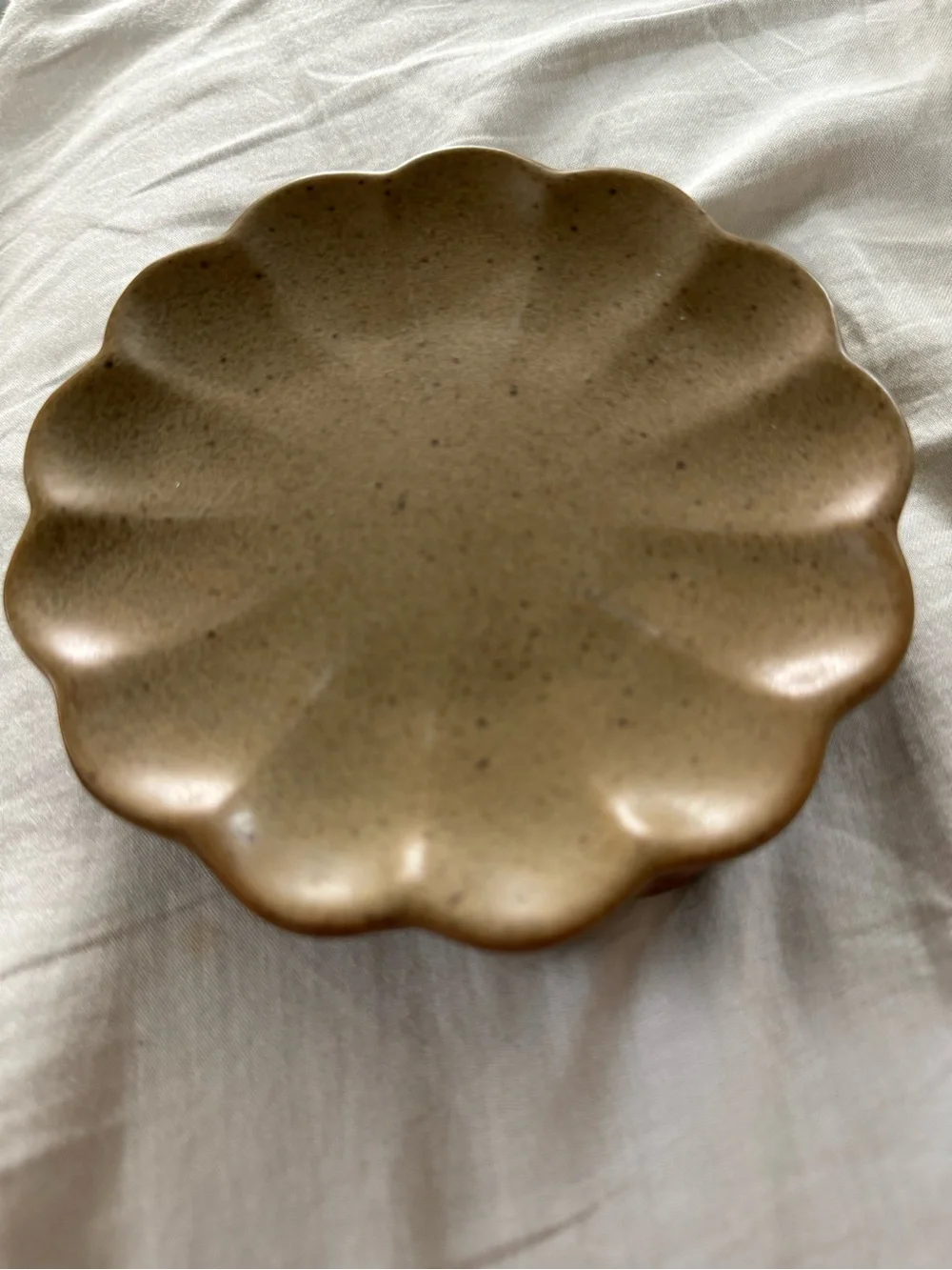 Stoneware Scalloped Coaster - Sage Green Set of 4
